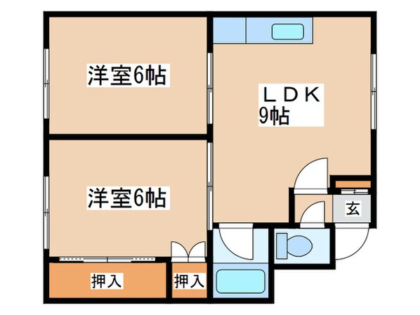 田中マンションの物件間取画像